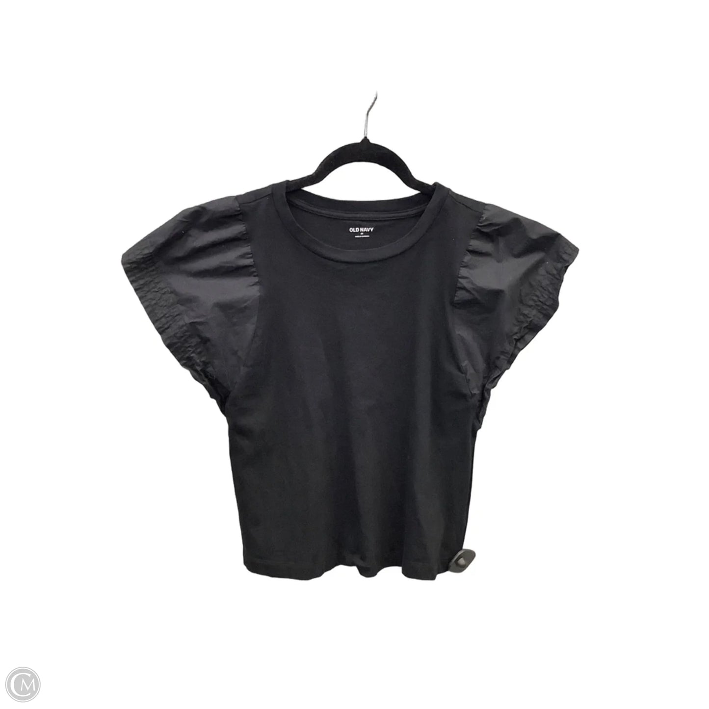 Top Short Sleeve Basic By Old Navy In Black, Size: Xs