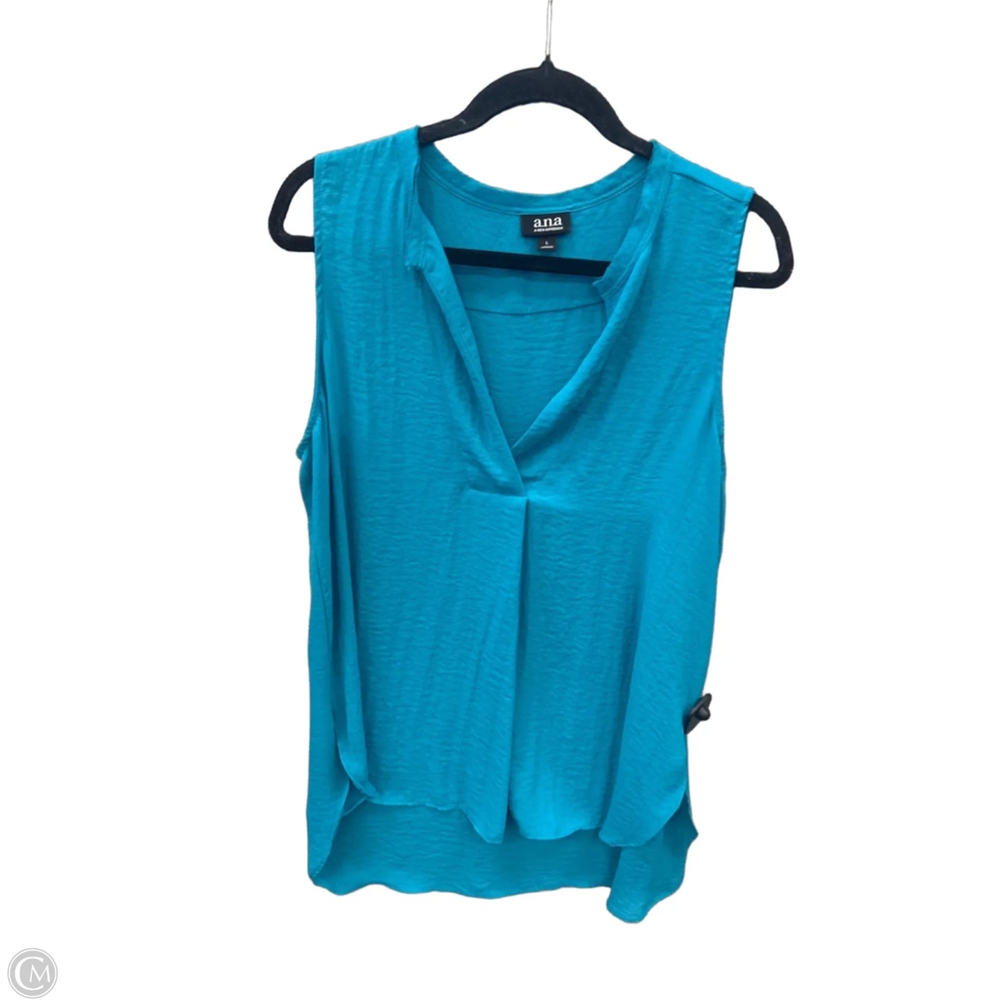 Top Sleeveless By Ana In Blue, Size: L