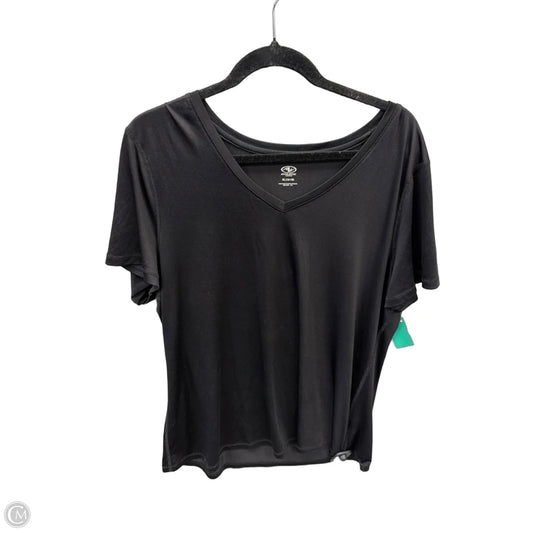 Athletic Top Short Sleeve By Athletic Works In Black, Size: Xl