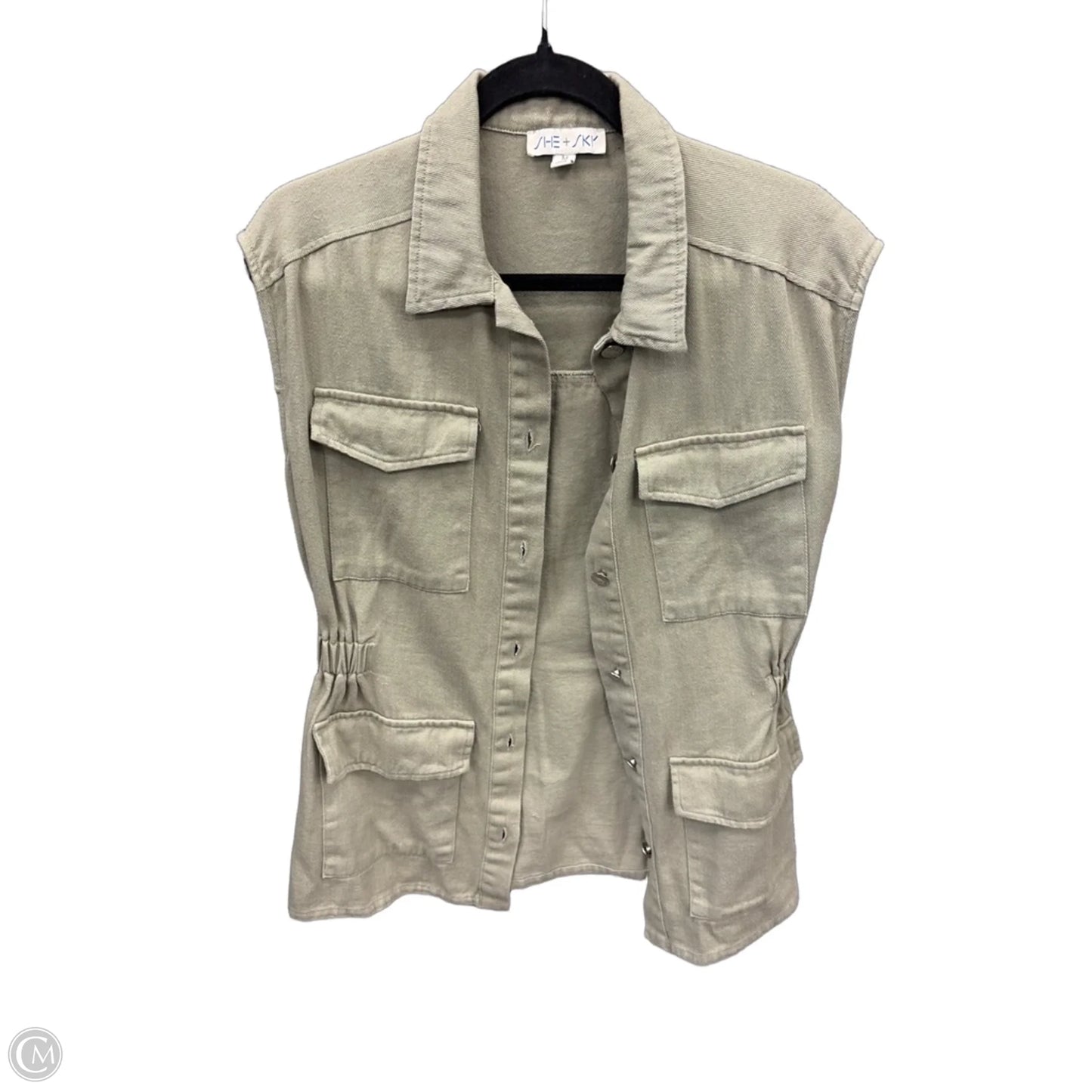 Vest Other By She + Sky In Green, Size: M