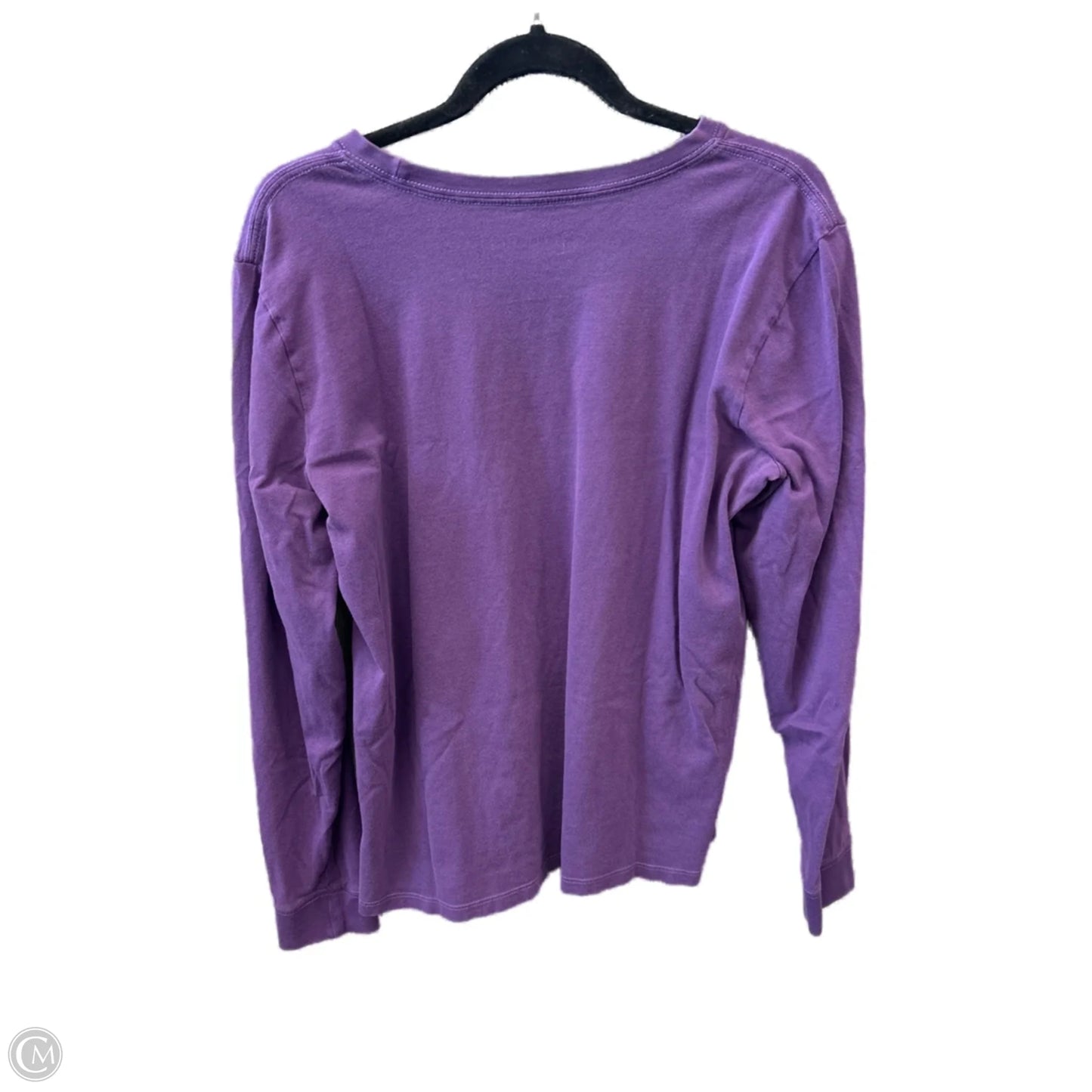 Top Long Sleeve Basic By Life Is Good In Purple, Size: L