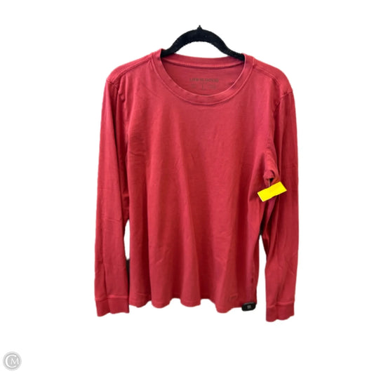 Top Long Sleeve Basic By Life Is Good In Red, Size: L
