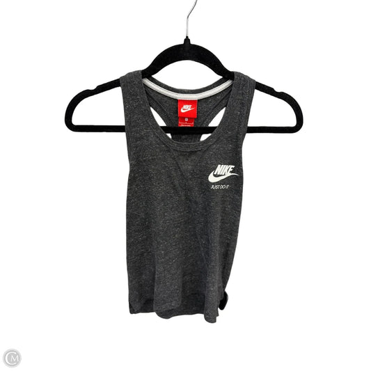 Athletic Tank Top By Nike In Grey, Size: L