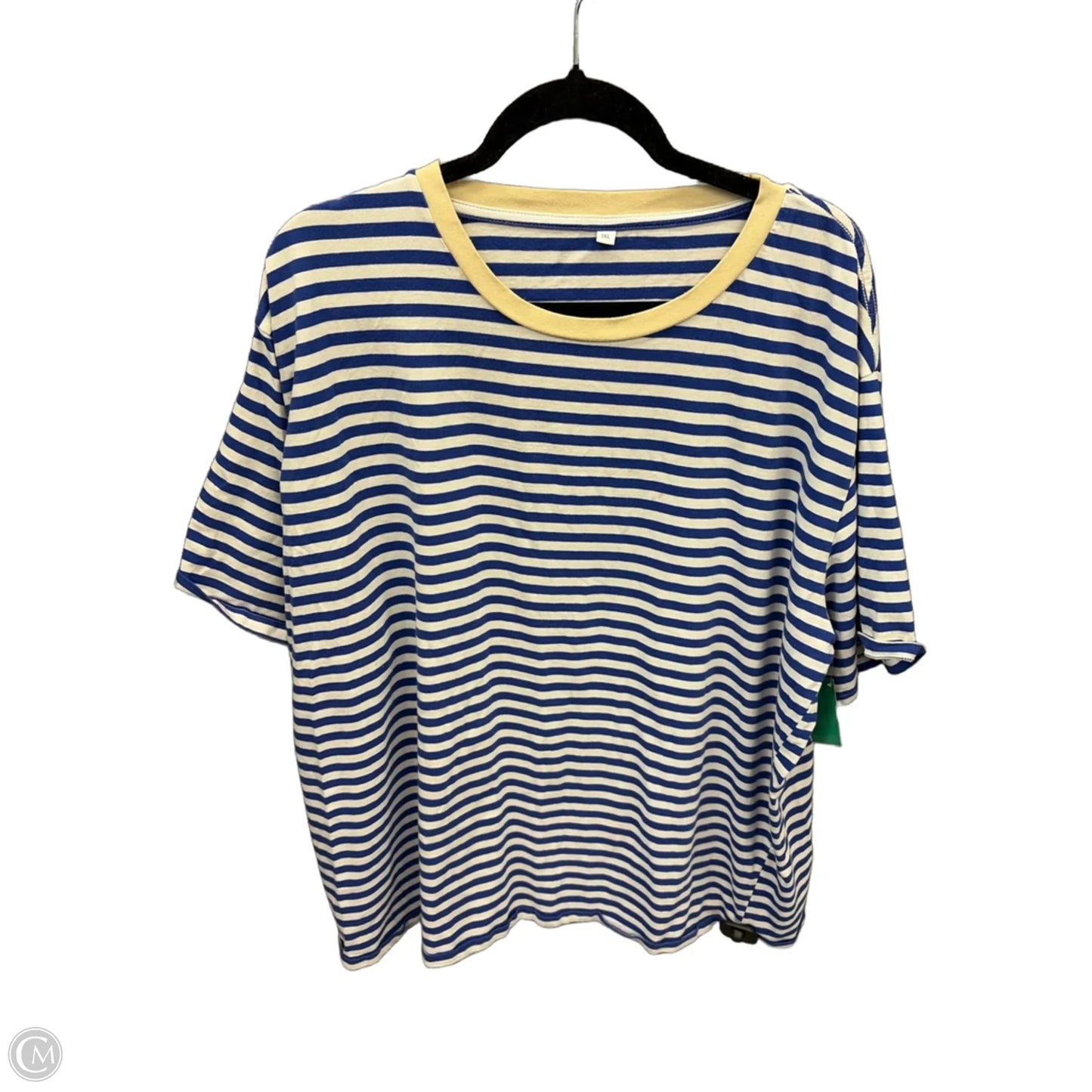 Top Short Sleeve By Clothes Mentor In Striped Pattern, Size: 3x