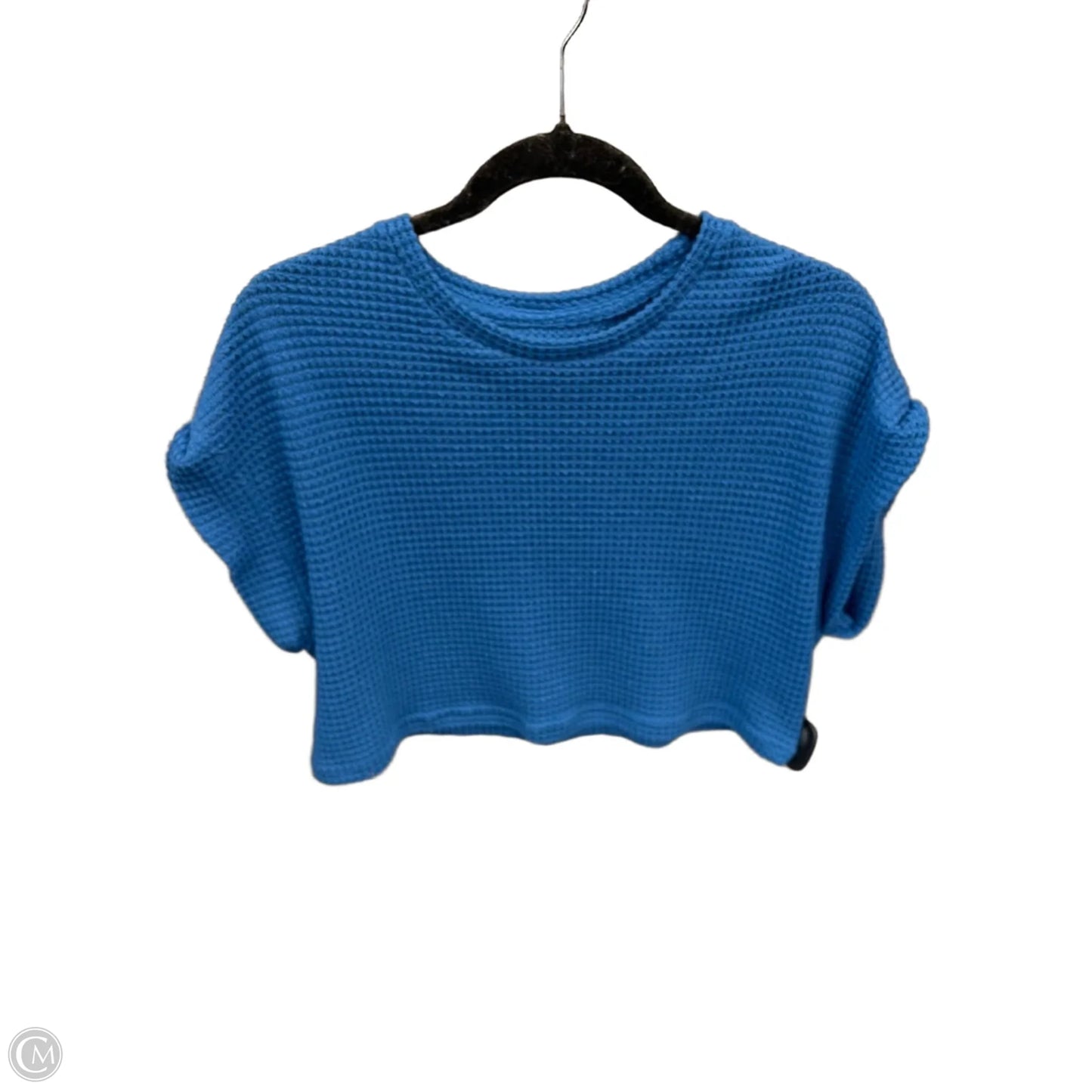 Top Short Sleeve By Shein In Blue, Size: M