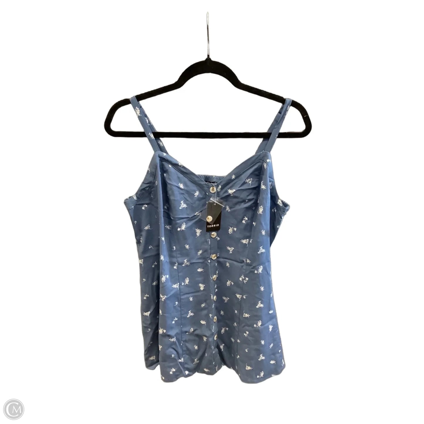 Top Sleeveless By Torrid In Blue, Size: M