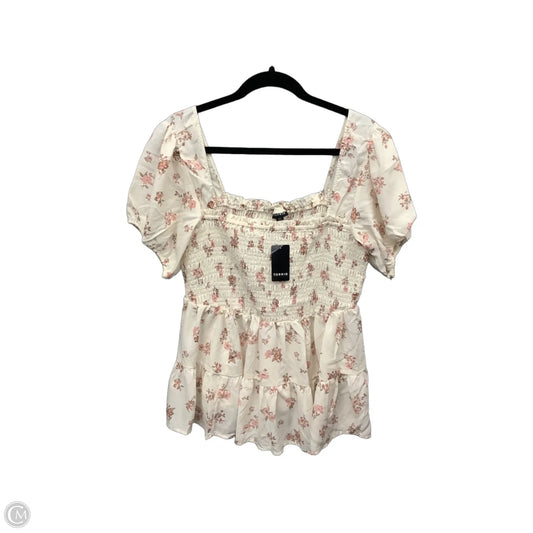 Top Short Sleeve By Torrid In Cream, Size: M