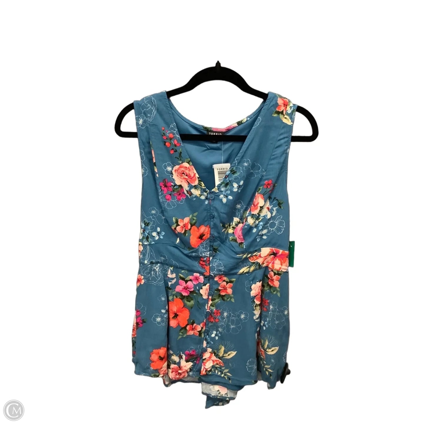 Top Sleeveless By Torrid In Blue, Size: L