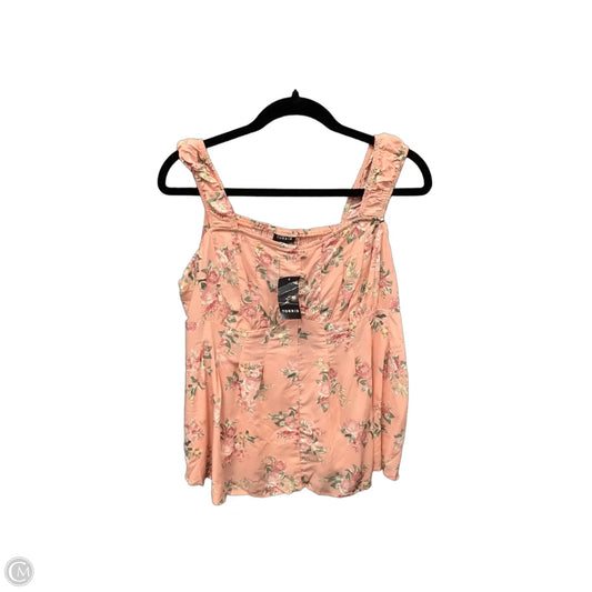 Top Sleeveless By Torrid In Pink, Size: M