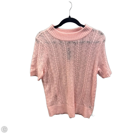 Sweater Short Sleeve By Torrid In Pink, Size: M