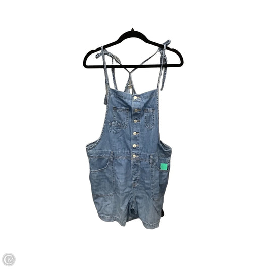 Shortalls By Torrid In Blue Denim, Size: M