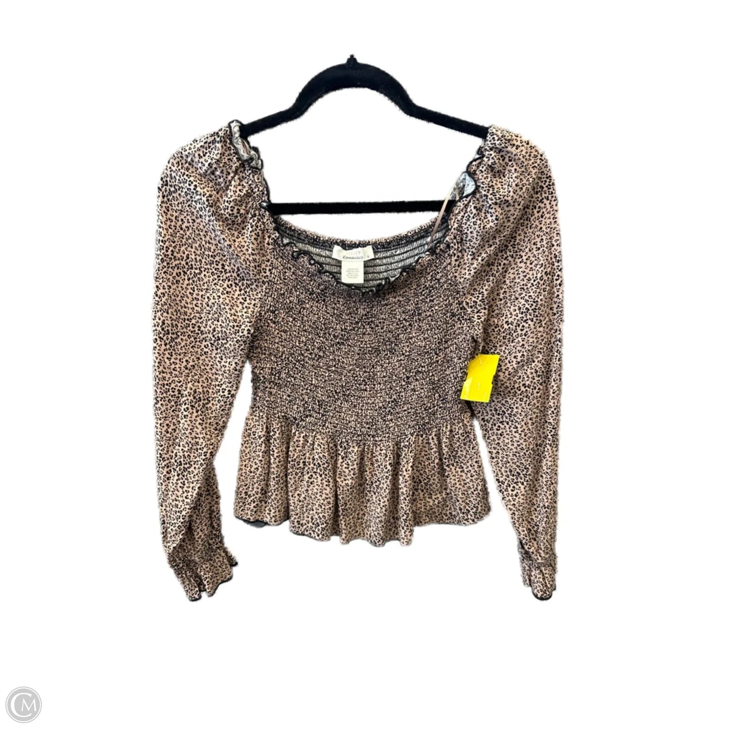Top Long Sleeve By Urban Romantics In Animal Print, Size: S