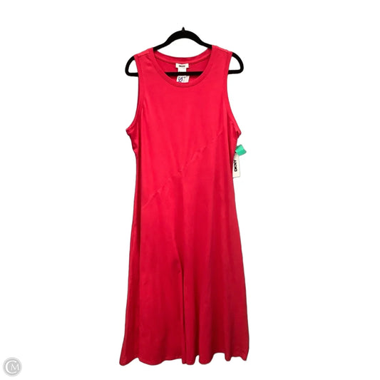 Dress Casual Maxi By Dkny In Red, Size: Xl