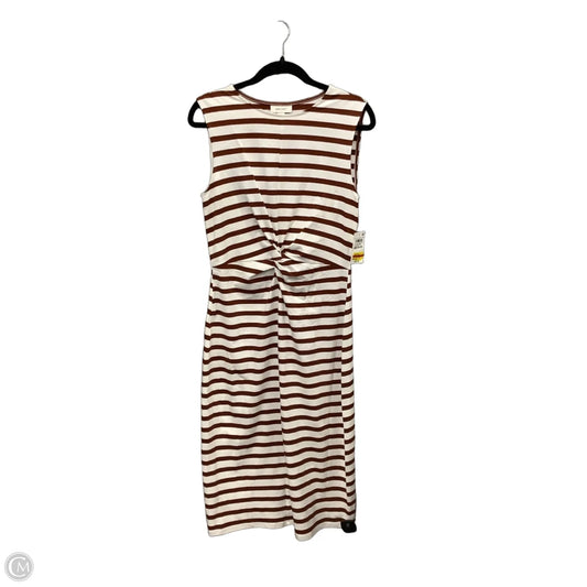 Dress Casual Maxi By On 34th In Striped Pattern, Size: M
