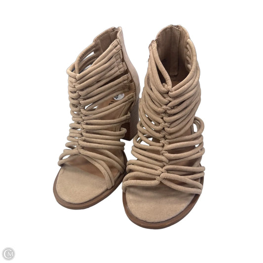 Sandals Heels Block By Torrid In Brown, Size: 6.5