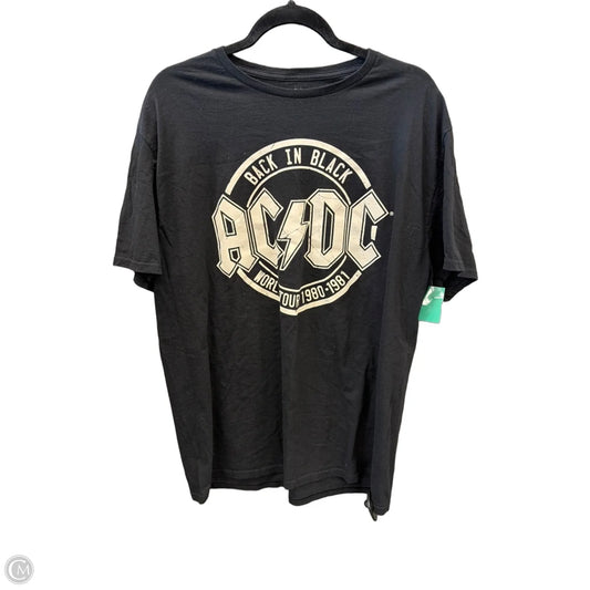 Top Short Sleeve By Clothes Mentor In Black, Size: 2x