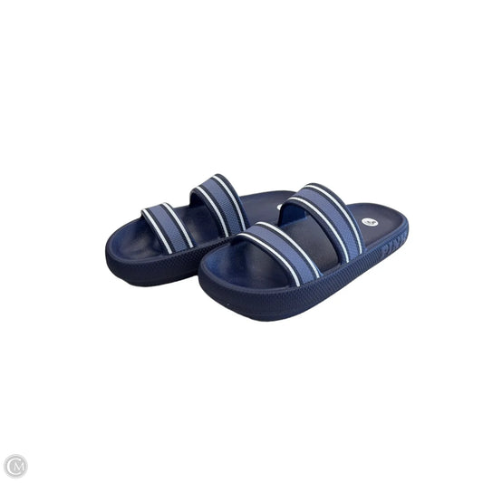 Sandals Flats By Pink In Blue, Size: 8
