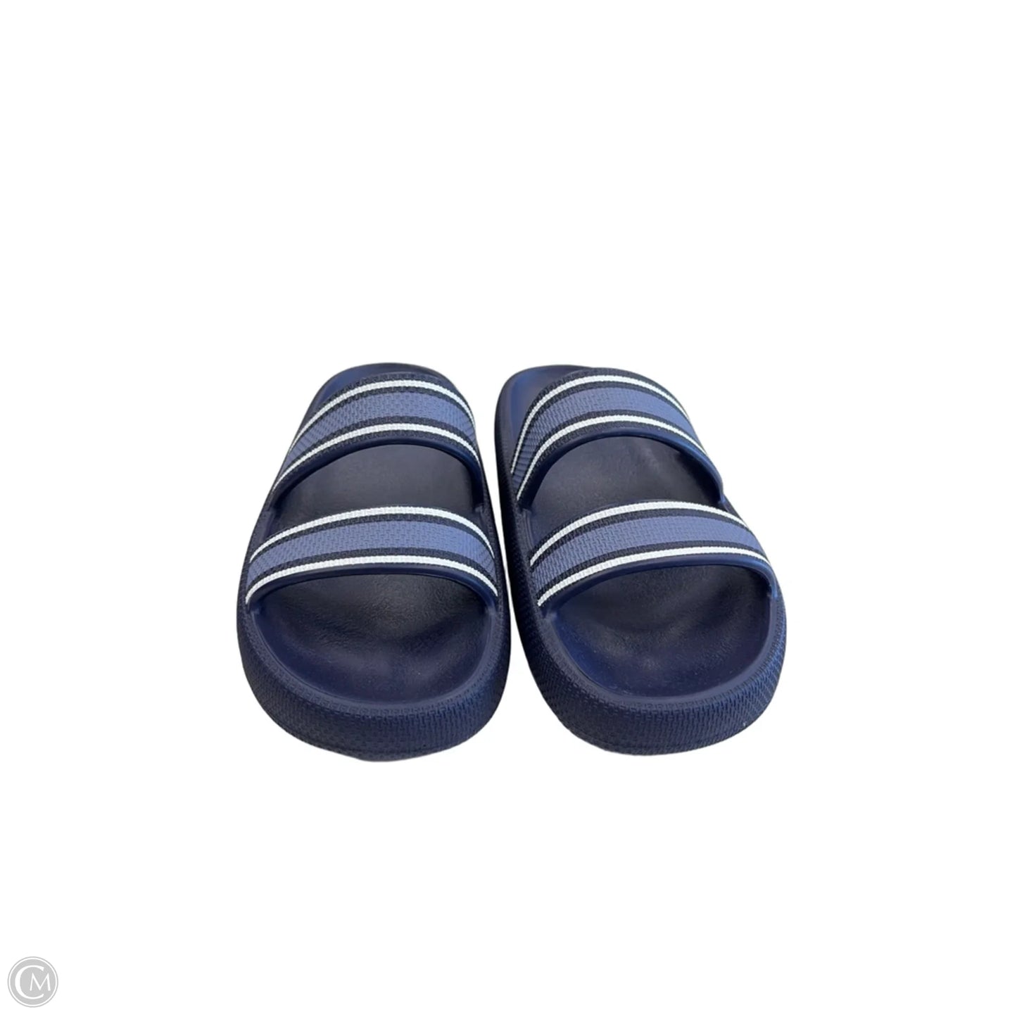 Sandals Flats By Pink In Blue, Size: 8