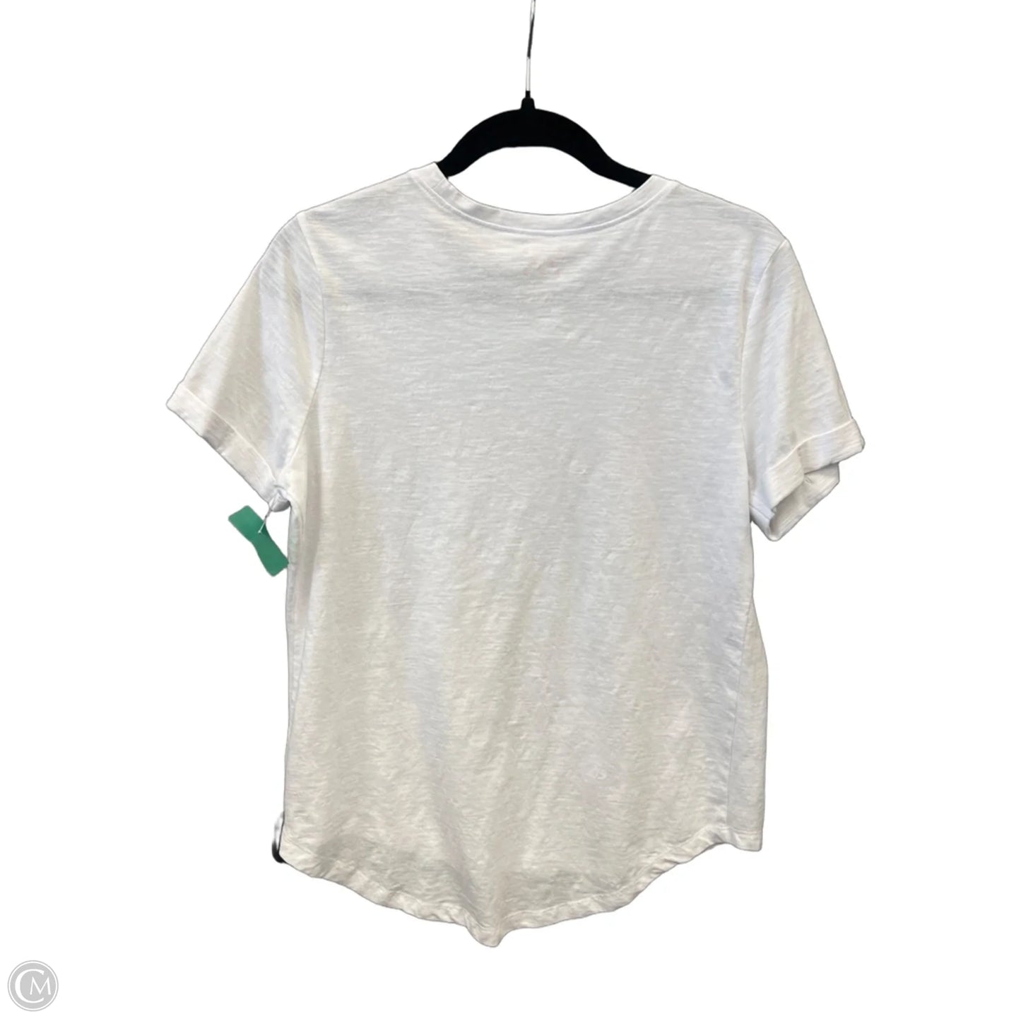 Top Short Sleeve By Clothes Mentor In White, Size: M