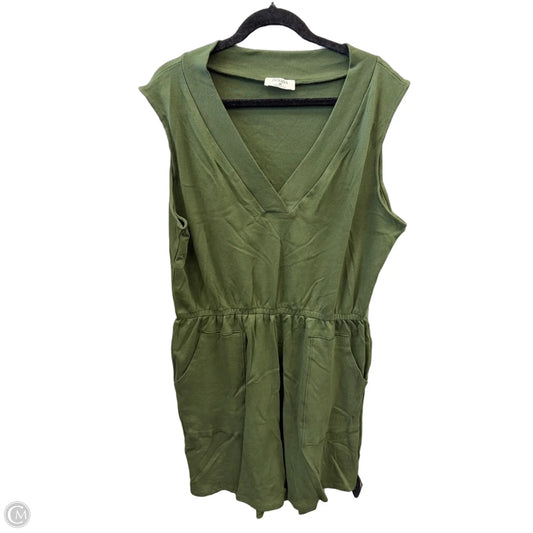Romper By Zenana In Green, Size: 2x
