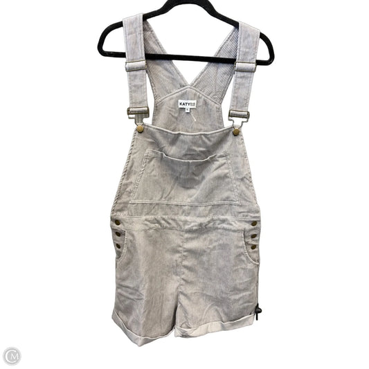 Shortalls By Clothes Mentor In Grey, Size: Xl