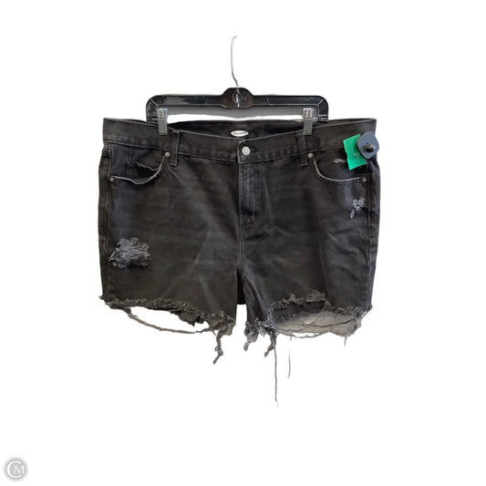 Shorts By Old Navy In Black Denim, Size: 18