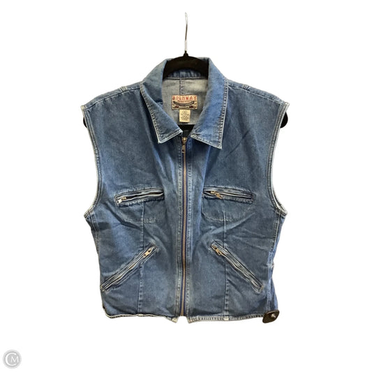 Vest Other By Highway In Blue Denim, Size: M