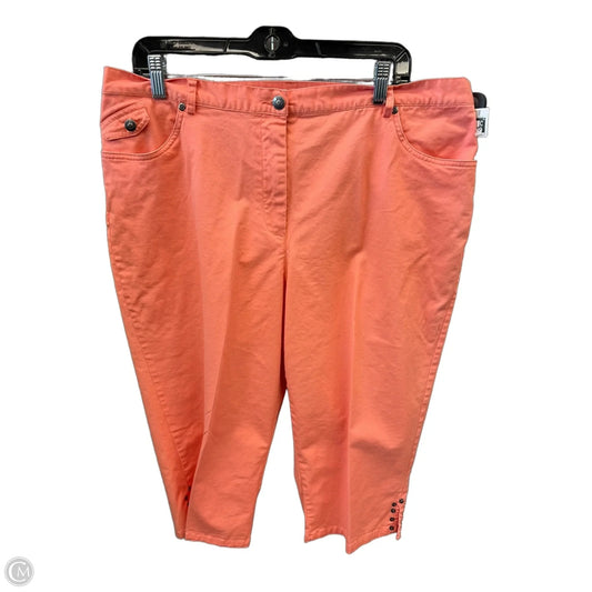 Capris By Ruby Rd In Orange, Size: 18