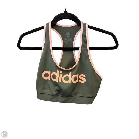 Athletic Bra By Adidas In Grey, Size: M