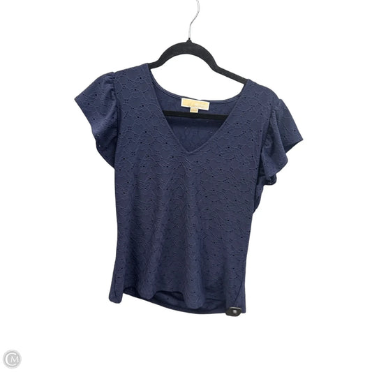 Top Short Sleeve By Michael By Michael Kors In Blue, Size: M