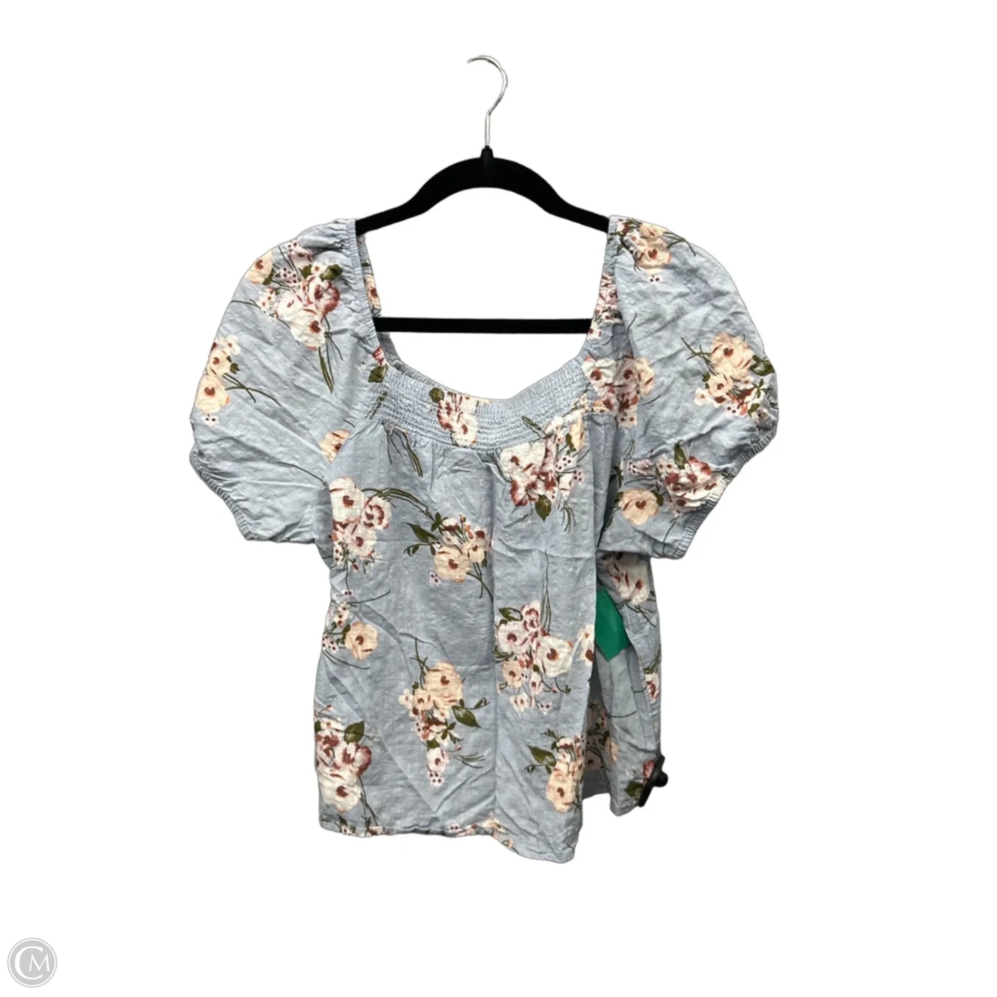Top Short Sleeve By Ana In Blue, Size: M