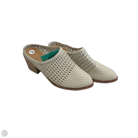 Shoes Heels Block By Time And Tru In Tan, Size: 8