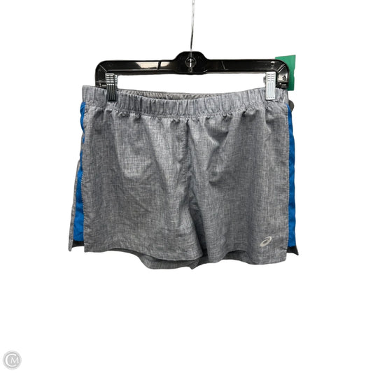 Athletic Shorts By Asics In Grey, Size: L