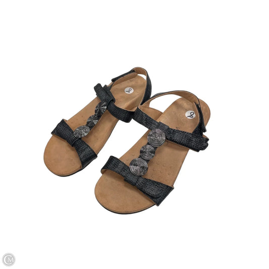 Sandals Flats By Vionic In Black, Size: 8