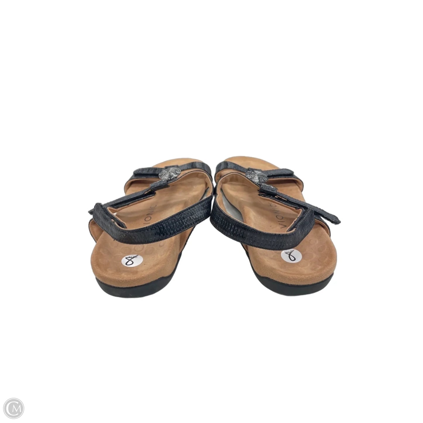 Sandals Flats By Vionic In Black, Size: 8