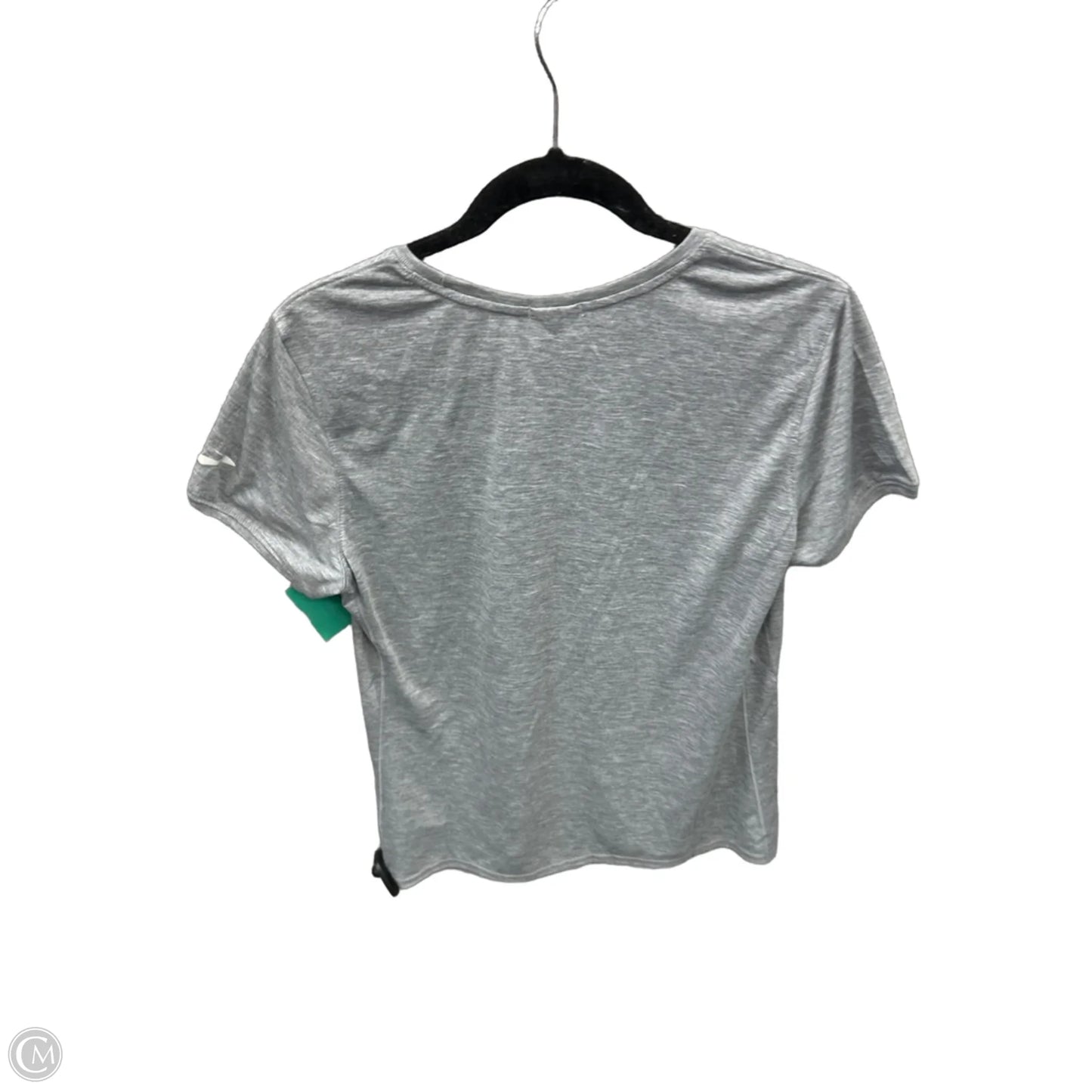 Athletic Top Short Sleeve By Brooks In Grey, Size: L