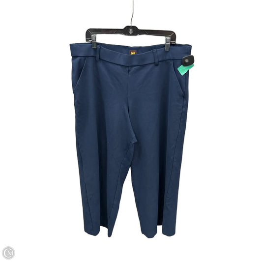 Pants Wide Leg By Lee In Blue, Size: 18