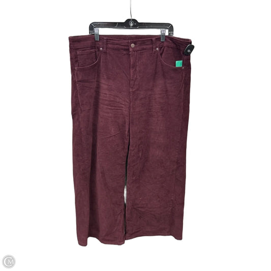 Pants Wide Leg By Time And Tru In Red, Size: 20