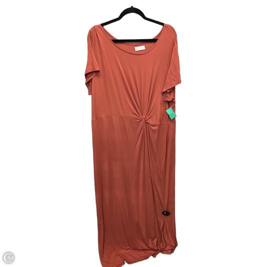 Dress Casual Maxi By Maurices In Orange, Size: Xxl