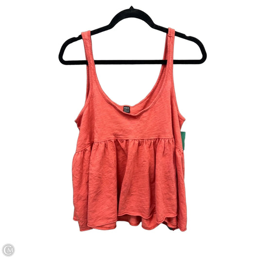 Top Sleeveless By Shein In Orange, Size: Xs