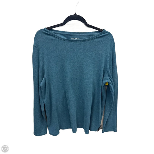 Top Long Sleeve Basic By Lane Bryant In Blue, Size: 2x