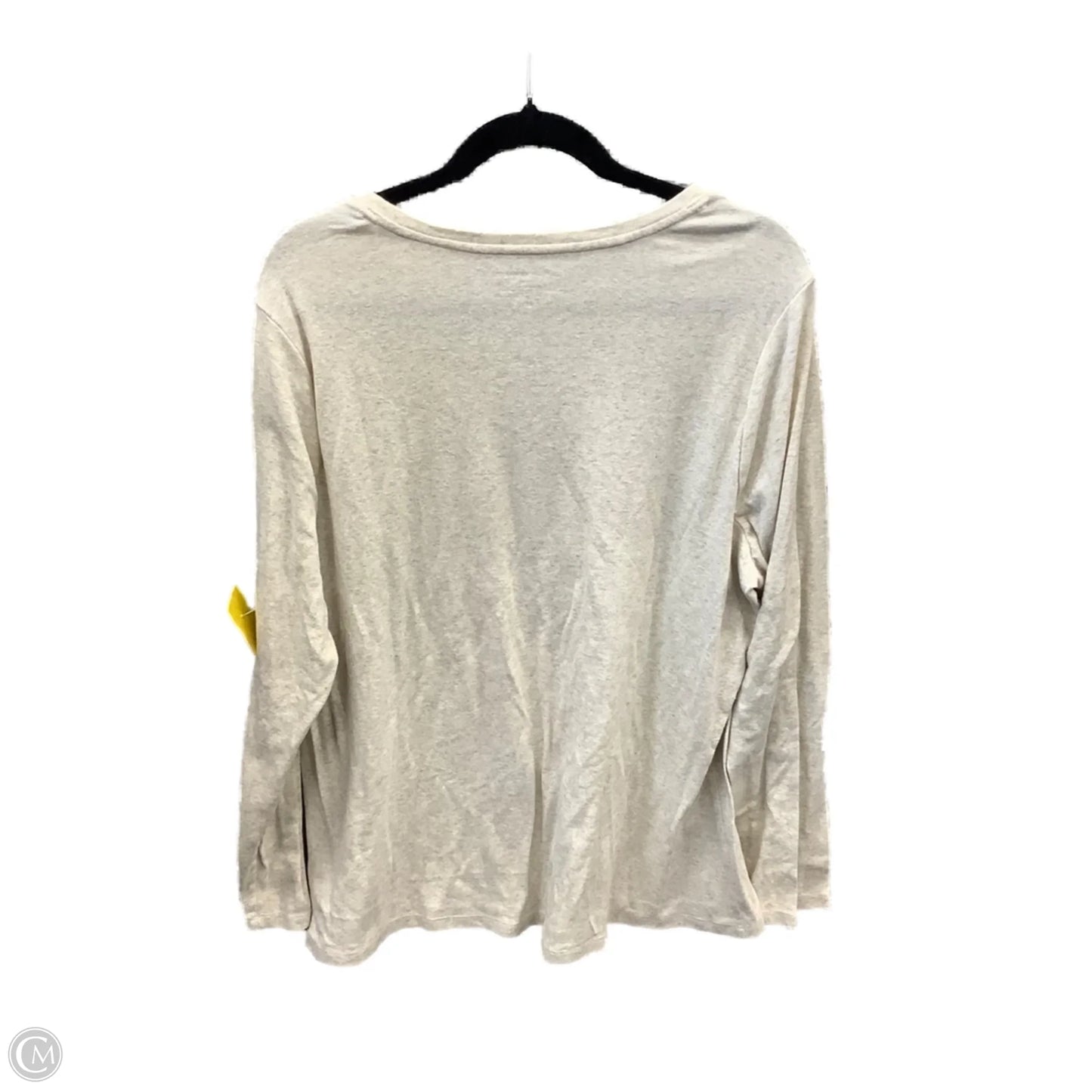 Top Long Sleeve Basic By Lane Bryant In Cream, Size: 2x