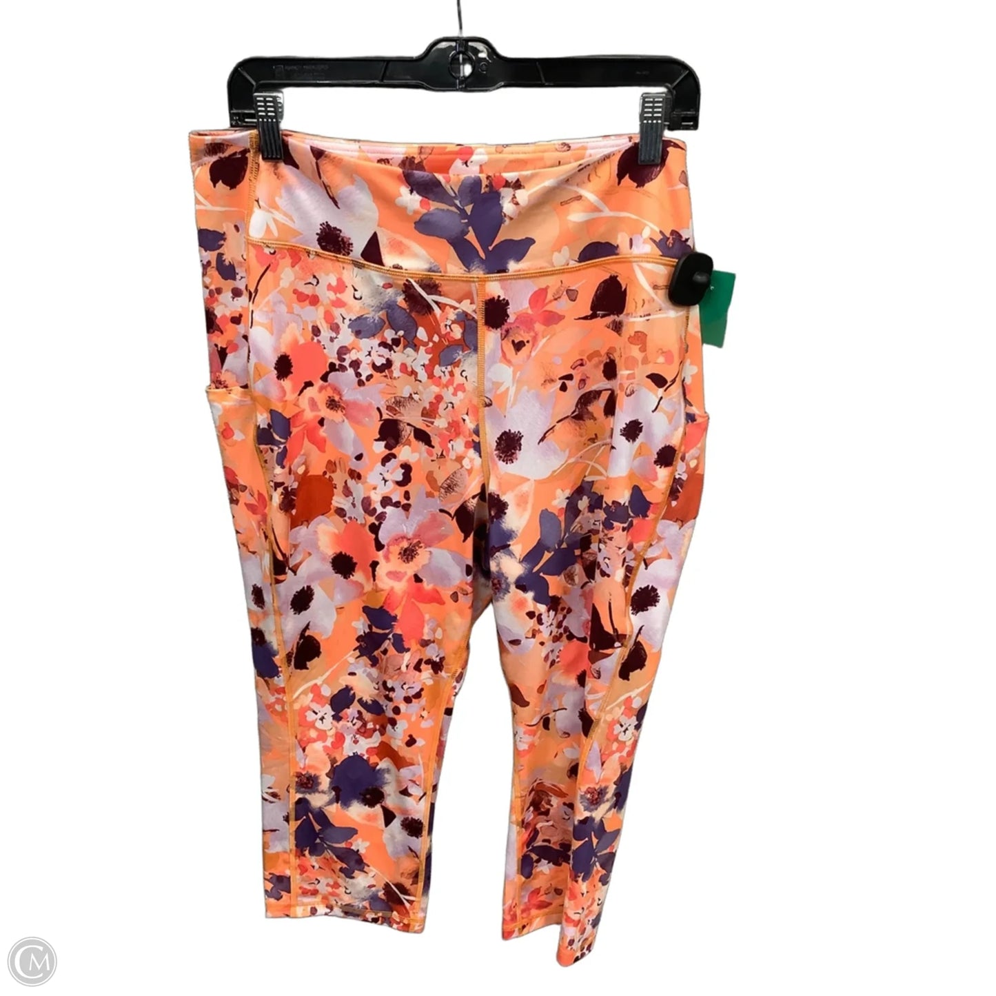 Athletic Capris By Tek Gear In Orange, Size: 2x