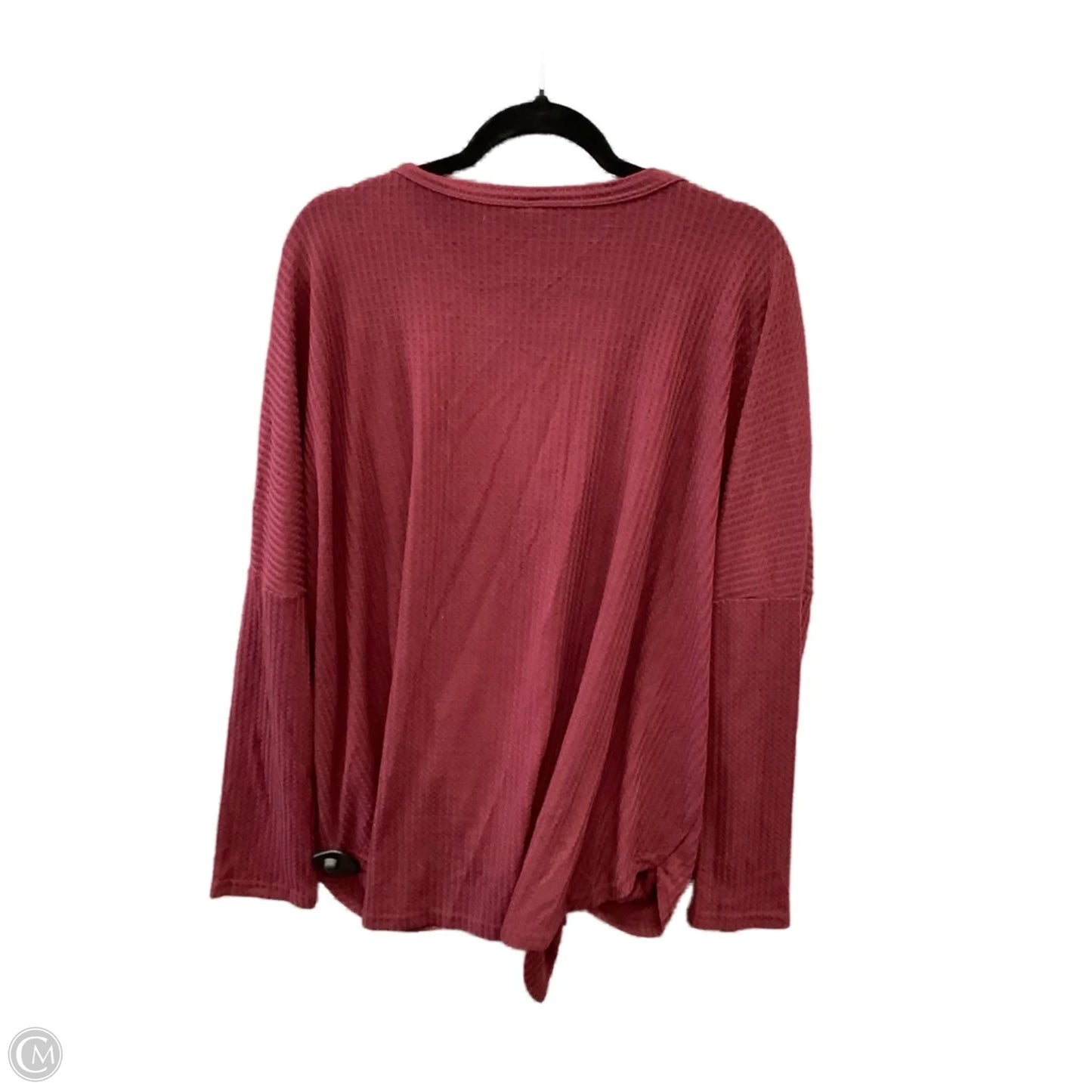 Top Long Sleeve By Clothes Mentor In Red, Size: 3x