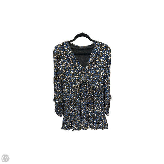 Dress Casual Short By Zara In Floral Print, Size: Xs