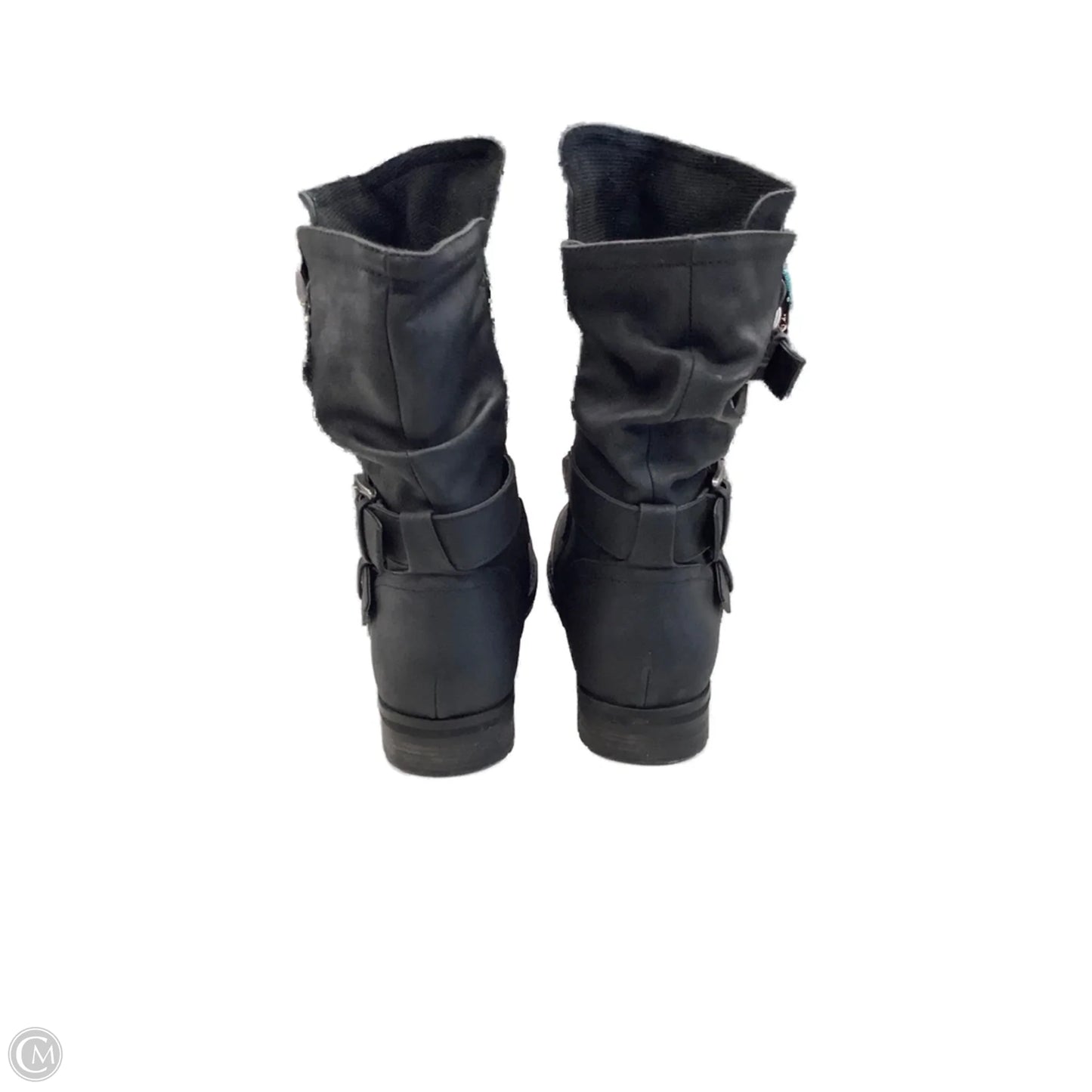 Boots Mid-calf Flats By Lane Bryant In Black, Size: 9