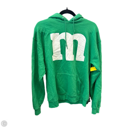 Sweatshirt Hoodie By Clothes Mentor In Green, Size: M
