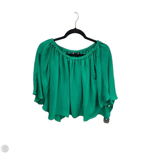 Blouse Short Sleeve By Clothes Mentor In Green, Size: S