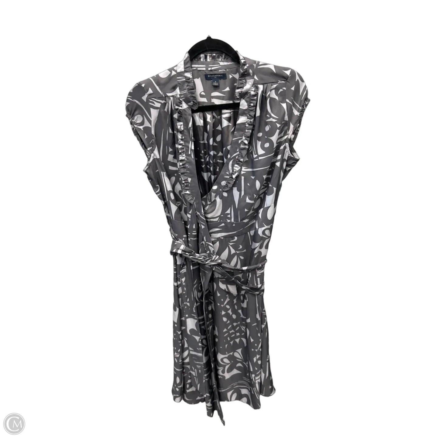 Dress Casual Midi By Banana Republic In Grey, Size: M