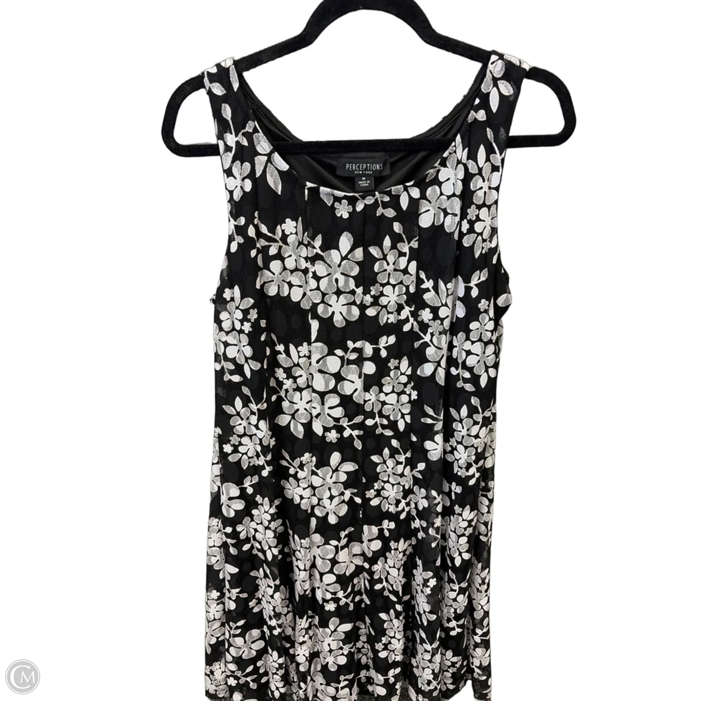 Dress Casual Midi By Perceptions In Black, Size: M